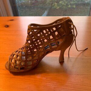 New: Felicia Peep-Toe Dance Shoes with Rhinestones, I Love Dance Shoes